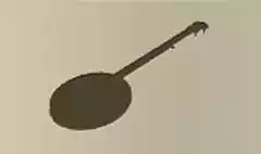 バンジョーのシルエット