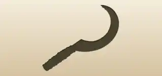 Sickle silhouette