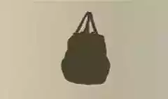 リュックサックのシルエット