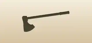 Axe silhouette