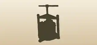 Winepress silhouette