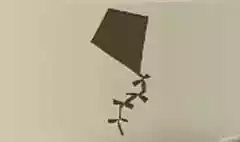 凧のシルエット