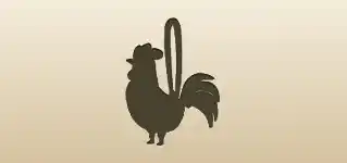 Rooster silhouette