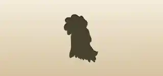 Rooster silhouette