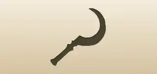 Sickle silhouette