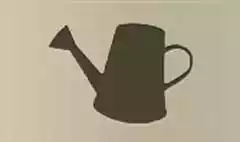 じょうろのシルエット