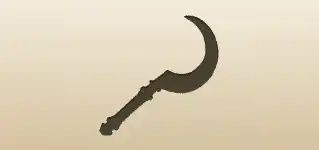 Sickle silhouette