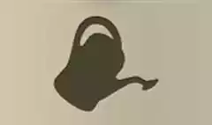じょうろのシルエット