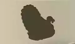 七面鳥のシルエット