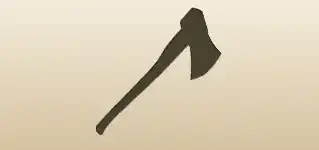 Axe silhouette