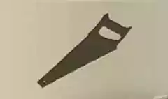 ノコギリのシルエット