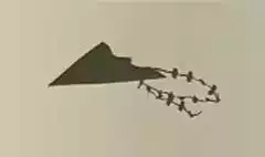 凧のシルエット