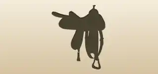 Saddle silhouette