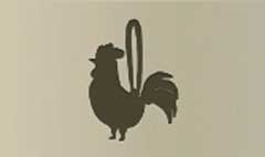 Rooster silhouette #4