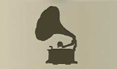 Gramophone silhouette #3