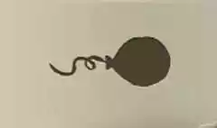 風船のシルエット