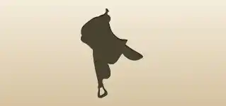 Saddle silhouette