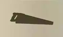 ノコギリのシルエット