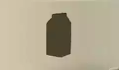 牛乳パックのシルエット