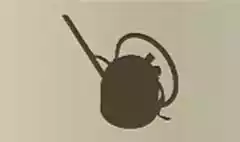 じょうろのシルエット