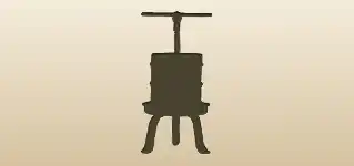 Winepress silhouette
