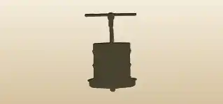 Winepress silhouette
