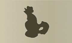 Rooster silhouette #7