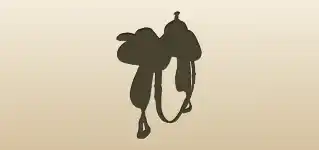 Saddle silhouette