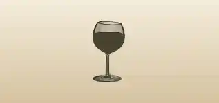 Wineglass silhouette
