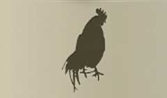 Rooster silhouette #2