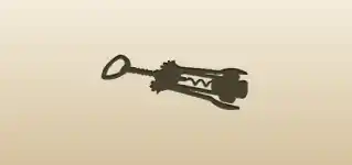 Corkscrew silhouette