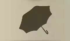 かさのシルエット