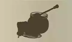 ハチミツのシルエット