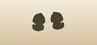 Ducklings silhouette