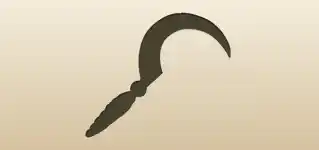 Sickle silhouette