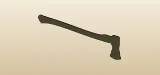 Axe silhouette