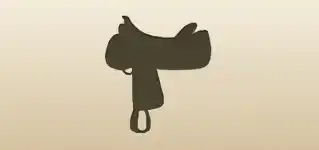 Saddle silhouette