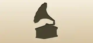 Gramophone silhouette