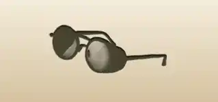 Eyeglasses silhouette