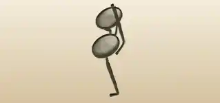 Eyeglasses silhouette