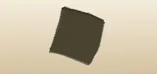 端切れのシルエット