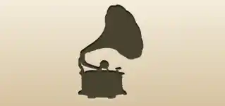 Gramophone silhouette