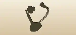 電話のシルエット