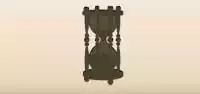 砂時計のシルエット