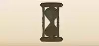 砂時計のシルエット