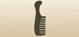 くしのシルエット