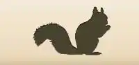 Squirrel silhouette