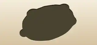 タンバリンのシルエット