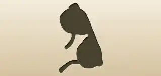 眼鏡のシルエット