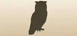 フクロウのシルエット